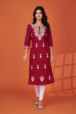 Color – Maroon & White