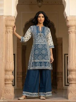 Color – Indigo & Light Grey