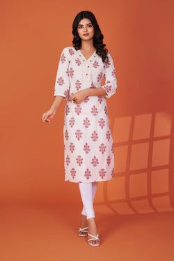 Color – Ivory & Peach-Red