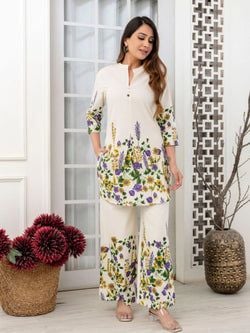 Color – Cream & Purple