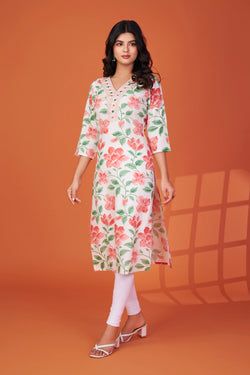 Color – Peach & Off-White