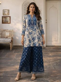 Color – Indigo & Light Grey