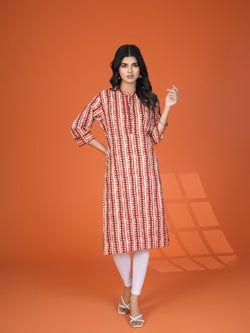 Color – Red & Beige