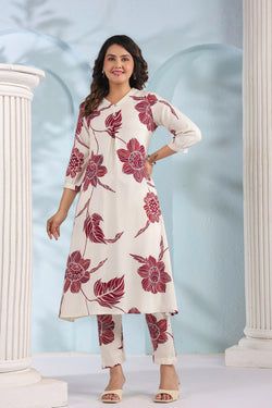 Color – White & Maroon