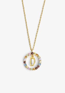 Gold d necklace discount