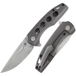 Cassowary – Grey Anodized Titanium (S35VN)