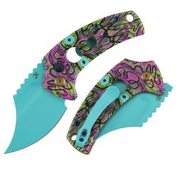 Light Blue&Purple Undead Print G10