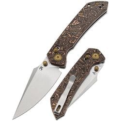 KANSEPT Fenrir Crossbar Lock Knife Bead Blasted Titanium