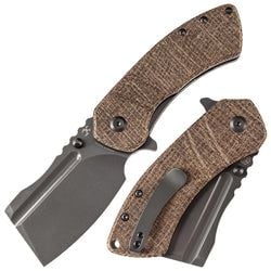 Korvid M+ 2030 – Burlap Brown Micarta