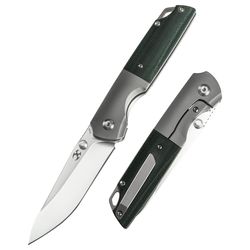 KANSEPT Warrior Thumb Studs Knife Titanium+Carbon Fiber Handle 