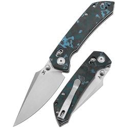 KANSEPT Fenrir Crossbar Lock Knife Bead Blasted Titanium