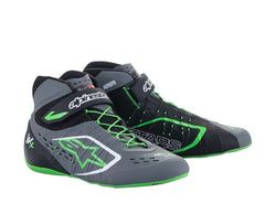 Zwart/donker grijs/fluor groen