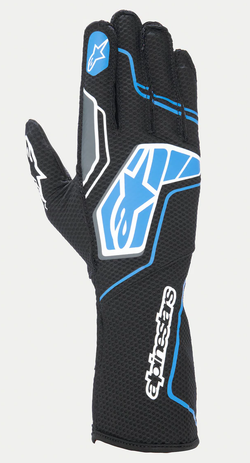 Zwart/fluor blauw