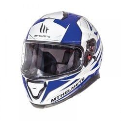 Blauw/wit