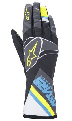 Zwart/blauw/fluor geel