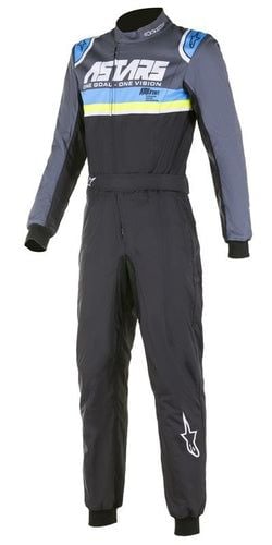 Zwart / Blauw / Fluor geel