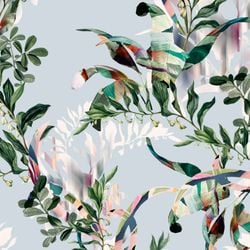 Pattern – Powder Blue Botanical