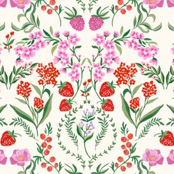 Pattern – Red Scandinavian Berries