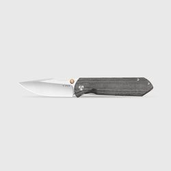 HARPOON FOLD – Elmax + Hollow Grind + Satin + Frame Lock + Titanium & Norplex UltreX™ Micarta