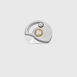 Snail-Trail – Detent Slip Joint + AEB-L + Matte Silver Aluminum Handle + Flat Grind