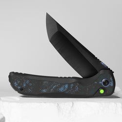 Titanium (DLC Ultra) & Fat Carbon + M390 DLC Ultra + Hand-Brushed