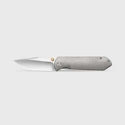 HARPOON FOLD – Elmax + Hollow Grind + Stonewashed + FRAME LOCK + Titanium