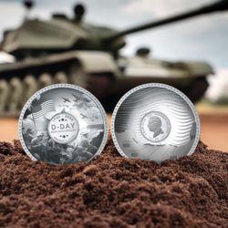 80th Anniversary of D-Day Solid Silver coin