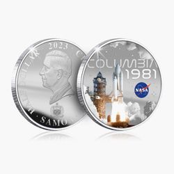 NASA 2023 International Space Station 50mm Silver-plated