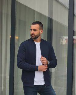 Boja – Full Zip Duks - Office Navy