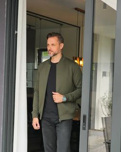 Boja – Full Zip Duks - Olive Night