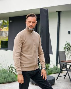 Boja – Full Zip Džemper - Casablanca Beige