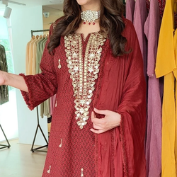 color – Embroidered Maroon