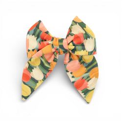 Restored Tulips Tie – Hair Bow