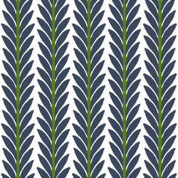 Pattern – Petite Frond Navy