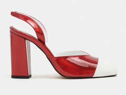 COLOR – RED PATENT &WHITE