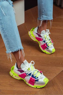  NEON GREEN FUCHSIA