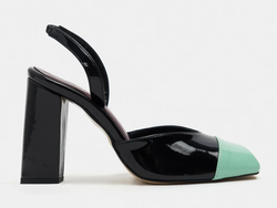 COLOR – BLACK PATENT & GREEN