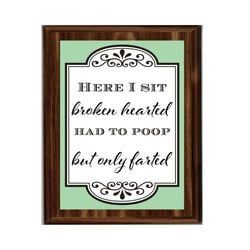 Bathroom Plaques – Broken Hearted