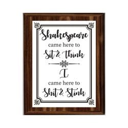 Bathroom Plaques – Shakespeare