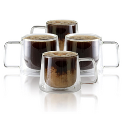 Double walled Coffee Mugs – Set of 4