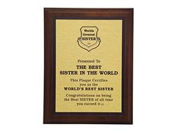 Sibling Decor – Best Sister Plaque V2