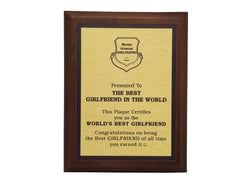 Best Girlfriend Plaque