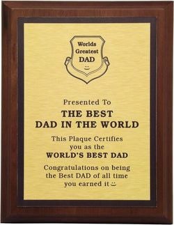 Dad Desk Signs – Best Dad Plaque V2