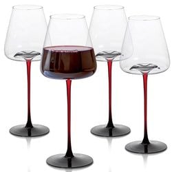 Red Stem Wine Glasses – Wine 16oz