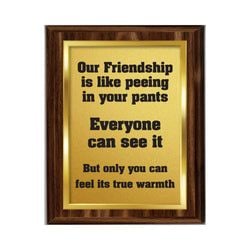 Friendship Plaques – Friendship Pee