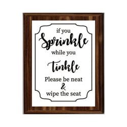 Bathroom Plaques – Sprinkle & Tinkle
