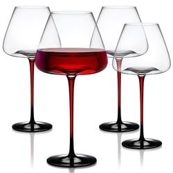 Red Stem Wine Glasses – Wine 24oz