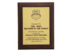 Sibling Decor – Best Brother Plaque V2