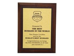 Best Husband Plaque