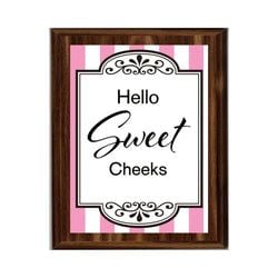 Bathroom Plaques – Sweet Cheeks